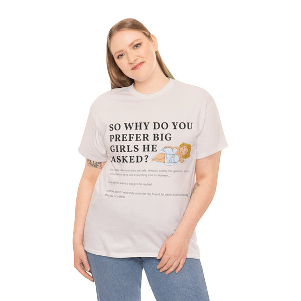Why Big Girls Plus Size Women Heavy Cotton Tee
