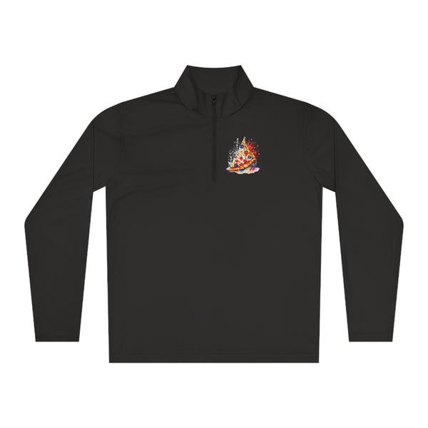 Pizza Woman Quarter-Zip Active Pullover
