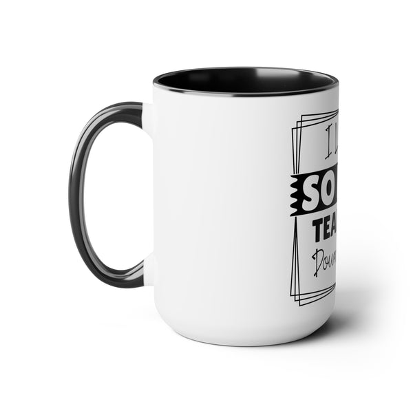 "I Laughed So Hard Tears Ran Down My Legs" Mother's Day Two-Tone Coffee Mugs Cup, 15oz