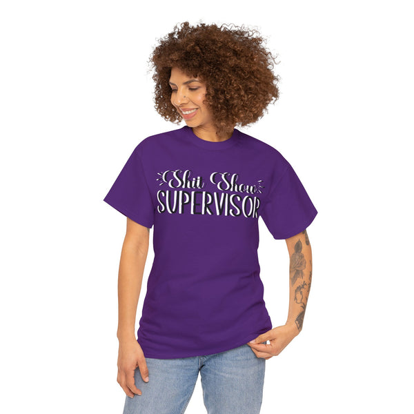 Sh*t Show Supervisor Plus Size Women Heavy Cotton Tee