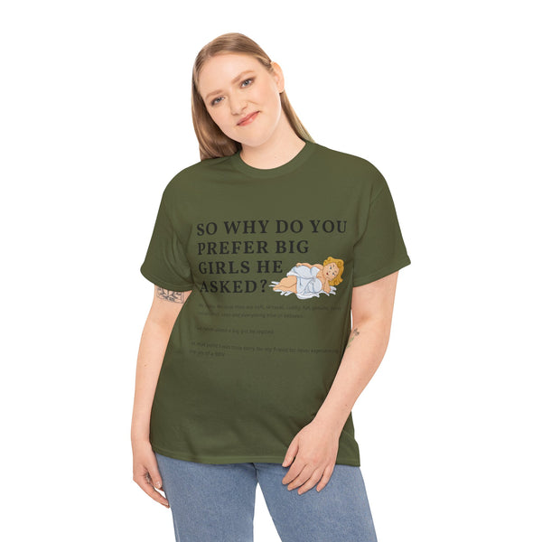 Why Big Girls Plus Size Women Heavy Cotton Tee