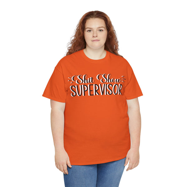 Sh*t Show Supervisor Plus Size Women Heavy Cotton Tee