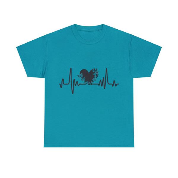 Love is Life Line Plus Size Women Heavy Cotton Tee