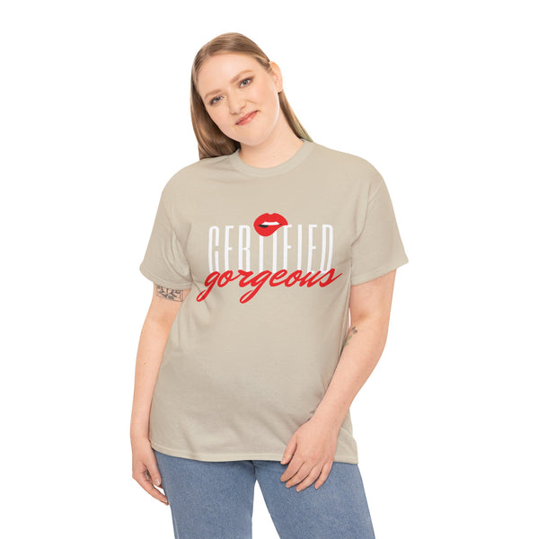 Certified Gorgeous Plus Size Women Heavy Cotton Tee
