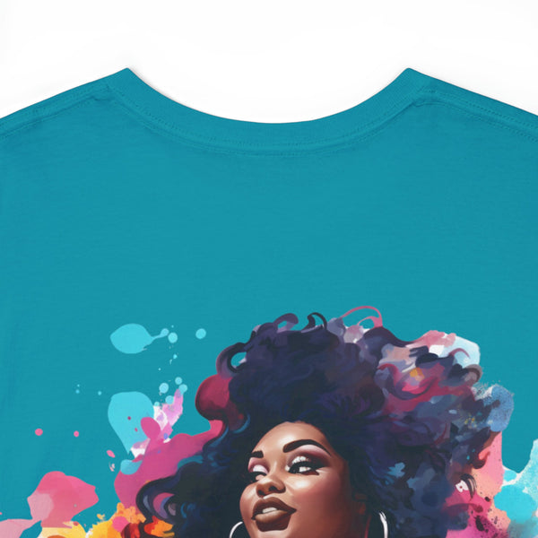 Anyone can Drive, Not handle Curves Plus Size Women Heavy Cotton Tee