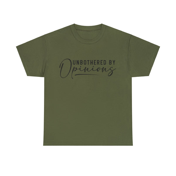 "Unbothered By Opinions" Plus Size Women Heavy Cotton Tee