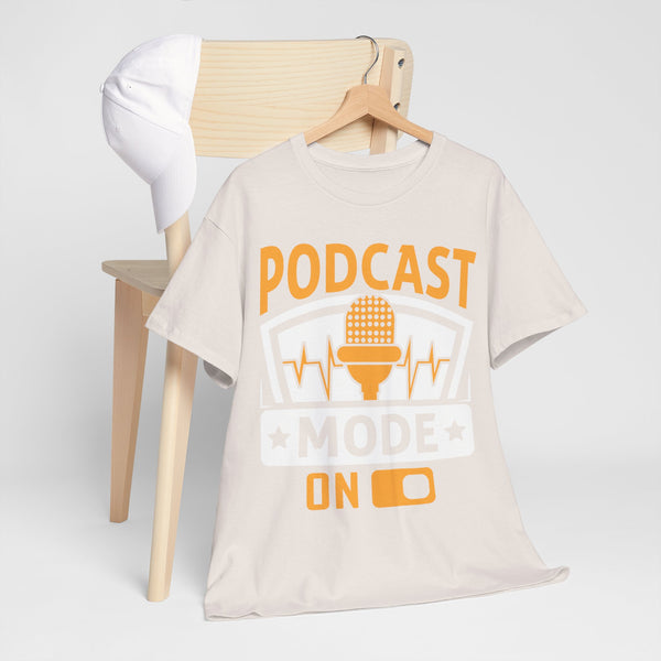 Podcast Mode On Plus Size Woman Heavy Cotton Tee