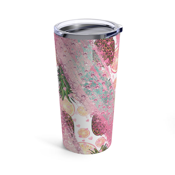 Pink Pineapple Tumbler 20oz Cup