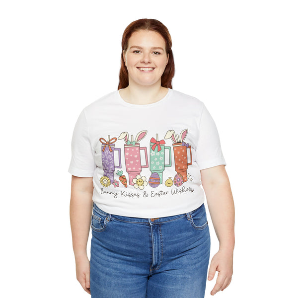 Happy Easter Plus Size Woman Jersey Short Sleeve Tee T-Shirt