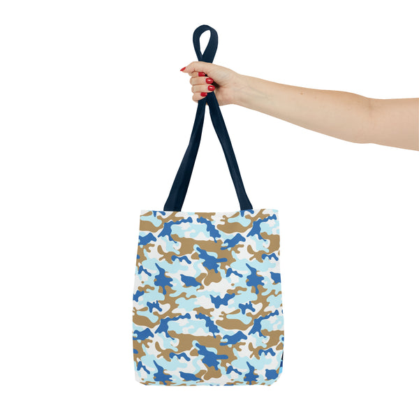 Blue Camo Reusable Tote Bag