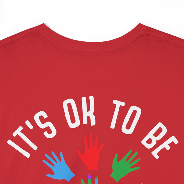 Autism Awareness "Be Kind" Plus Size Women Heavy Cotton Tee