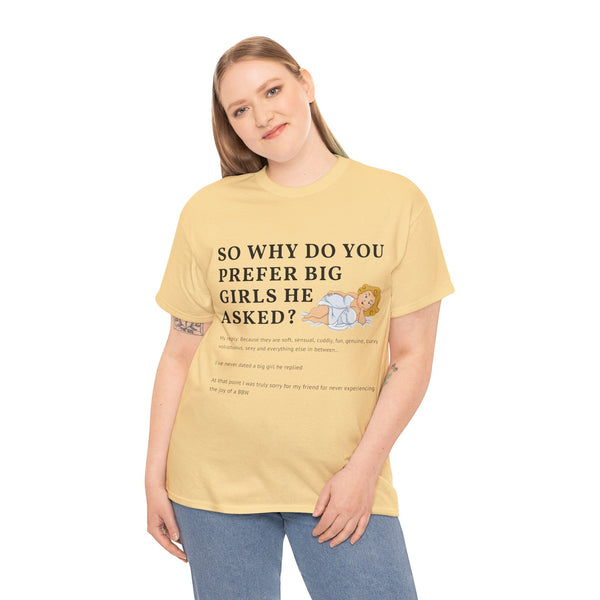 Why Big Girls Plus Size Women Heavy Cotton Tee