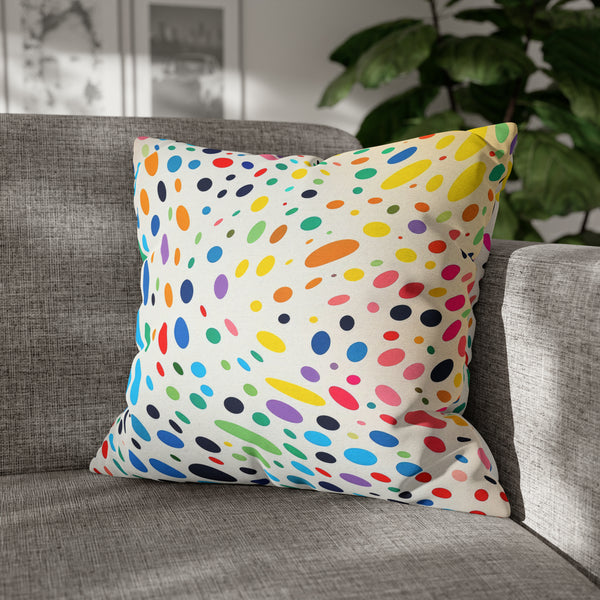 Spawn Polka Dots Spun Polyester Square Pillowcase