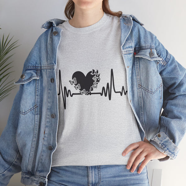 Love is Life Line Plus Size Women Heavy Cotton Tee
