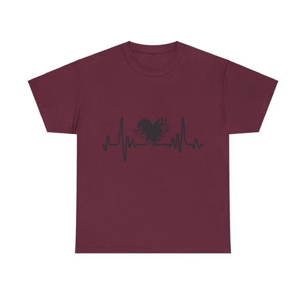 Love is Life Line Plus Size Women Heavy Cotton Tee
