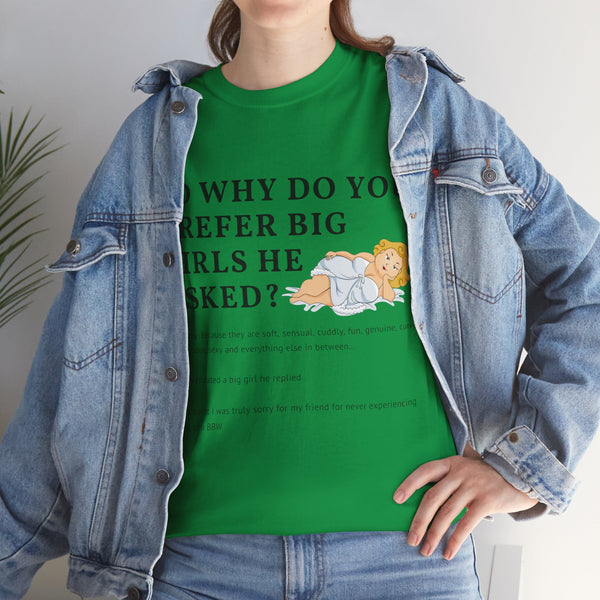 Why Big Girls Plus Size Women Heavy Cotton Tee