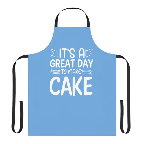 "It's a Great Day to Make Cake" Apron, 5-Color Straps