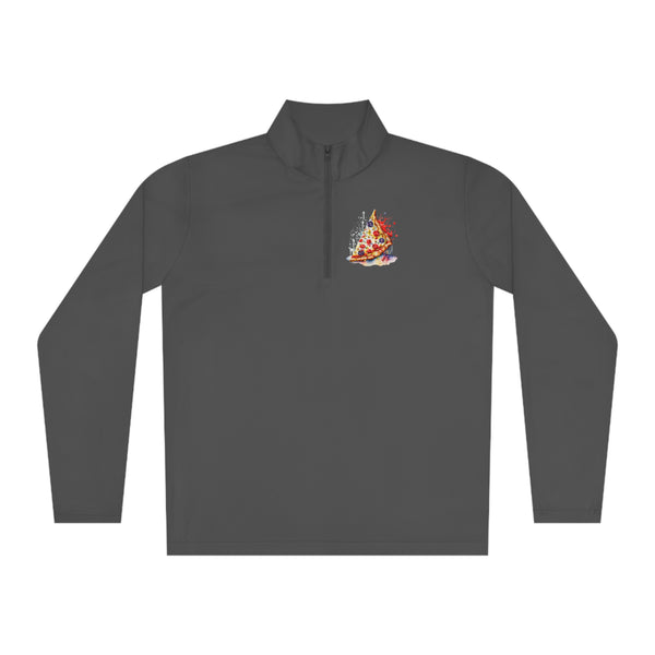 Pizza Woman Quarter-Zip Active Pullover