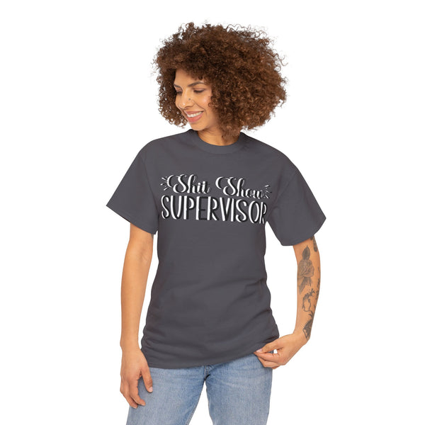 Sh*t Show Supervisor Plus Size Women Heavy Cotton Tee
