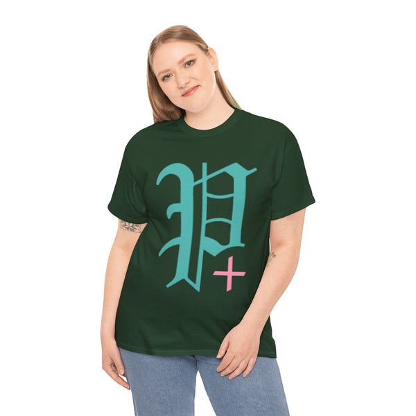 "Plus All Over" Plus Size Women Heavy Cotton Tee T-shirt