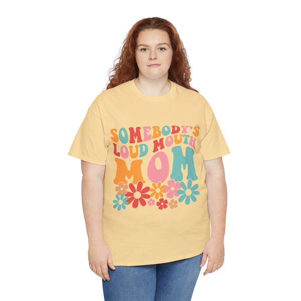"Somebody Loud Mouth Mama" Plus Size Women Heavy Cotton Tee T-Shirt