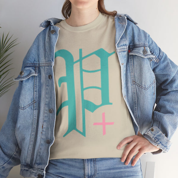 "Plus All Over" Plus Size Women Heavy Cotton Tee T-shirt
