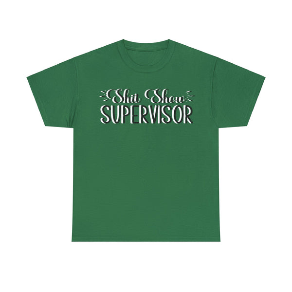 Sh*t Show Supervisor Plus Size Women Heavy Cotton Tee