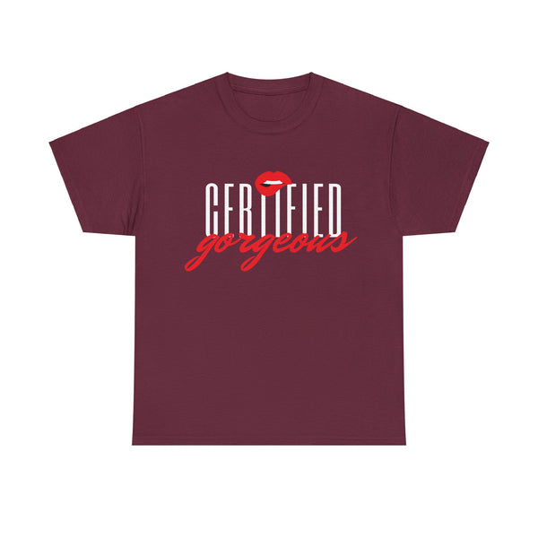 Certified Gorgeous Plus Size Women Heavy Cotton Tee