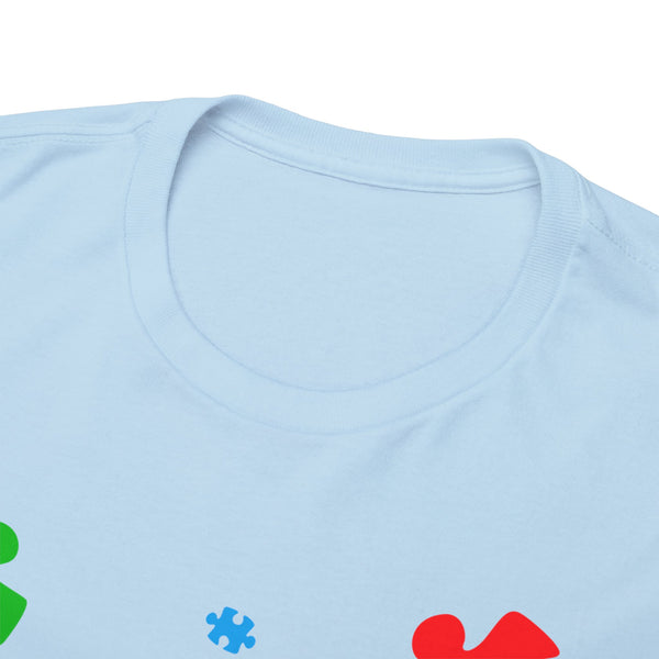 Autism Awareness "Be Kind" Plus Size Women Heavy Cotton Tee