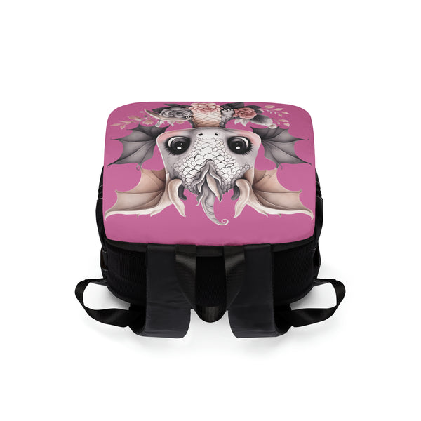 Cute Dragon Woman Casual Shoulder Backpack