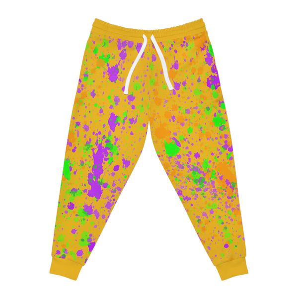 Yellow Splash Athletic Woman Joggers