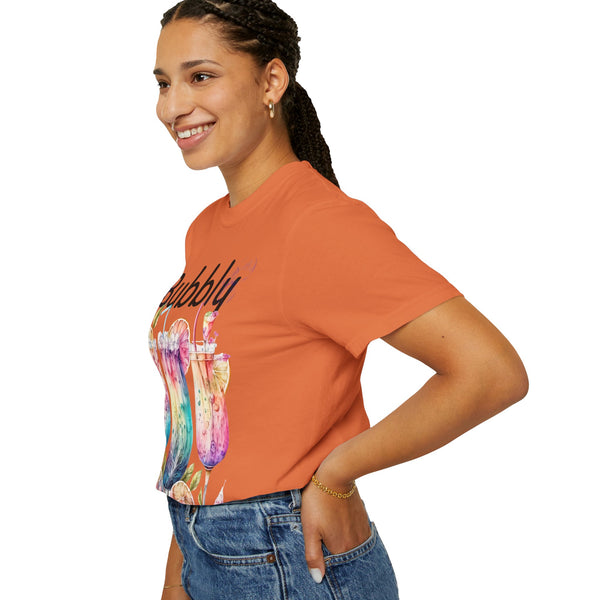 Bubbly Plus Size Woman Garment-Dyed T-shirt