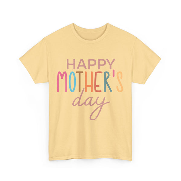 "Happy Mother's Day" Plus Size Women Heavy Cotton Tee T-Shirt