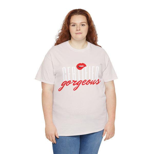 Certified Gorgeous Plus Size Women Heavy Cotton Tee