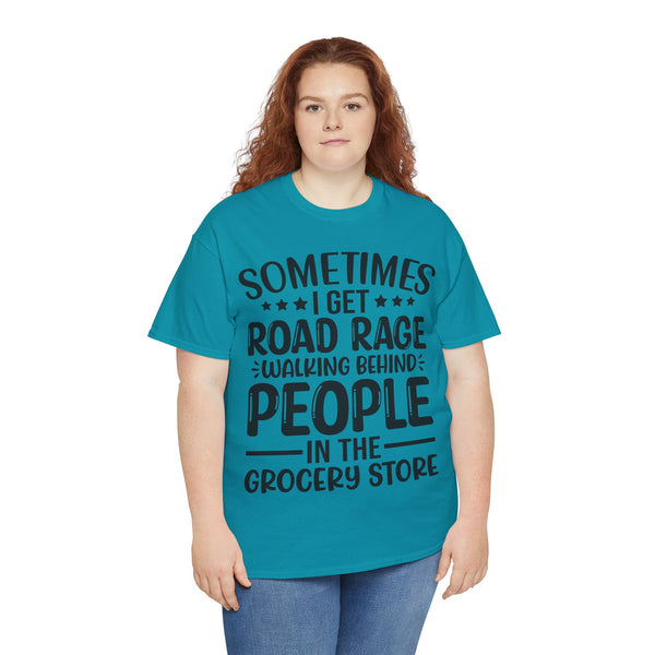 "Sometimes I get Road Rage" Plus Size Women Heavy Cotton Tee