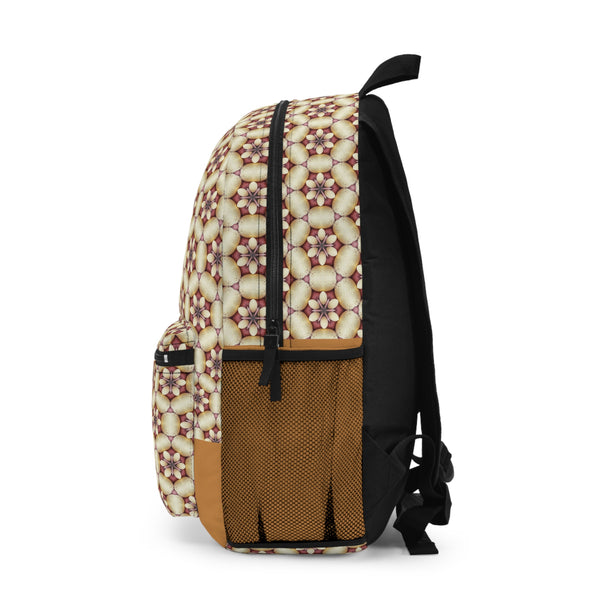 Brown Octagon Pastel Bag Backpack