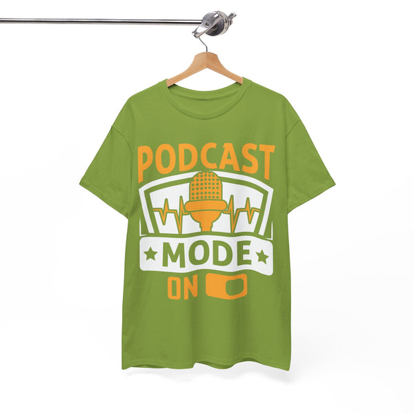 Podcast Mode On Plus Size Woman Heavy Cotton Tee