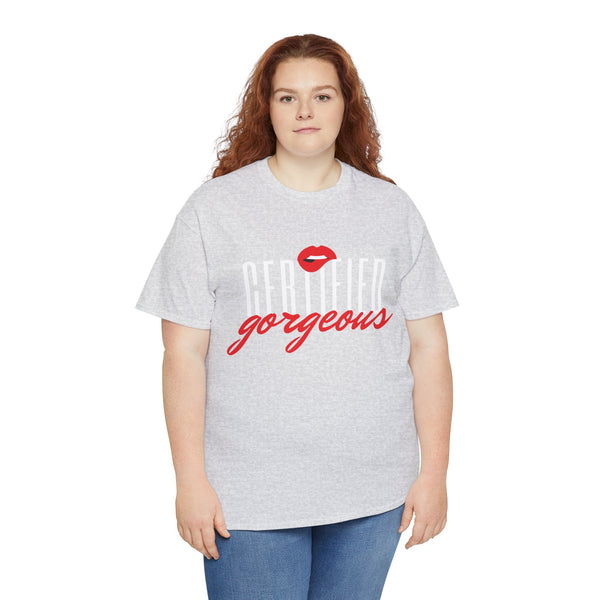 Certified Gorgeous Plus Size Women Heavy Cotton Tee