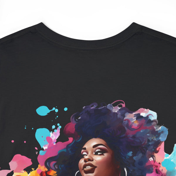 Anyone can Drive, Not handle Curves Plus Size Women Heavy Cotton Tee