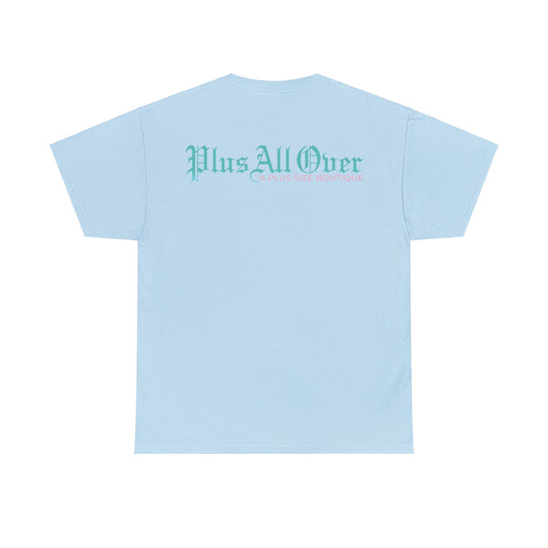"Plus All Over" Plus Size Women Heavy Cotton Tee T-shirt