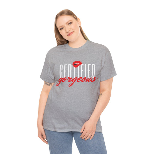 Certified Gorgeous Plus Size Women Heavy Cotton Tee