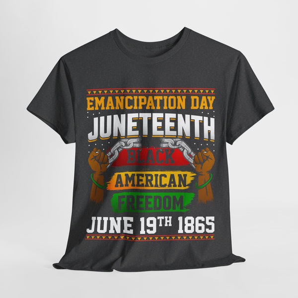 Emancipation Juneteenth Plus Size Woman Heavy Cotton Tee