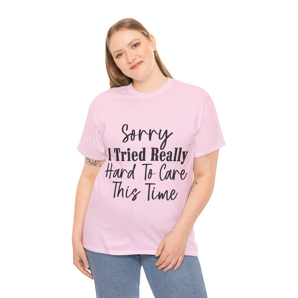"Funny Saying" Plus Size Women Heavy Cotton Tee T-Shirt