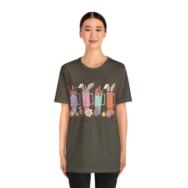 Happy Easter Plus Size Woman Jersey Short Sleeve Tee T-Shirt