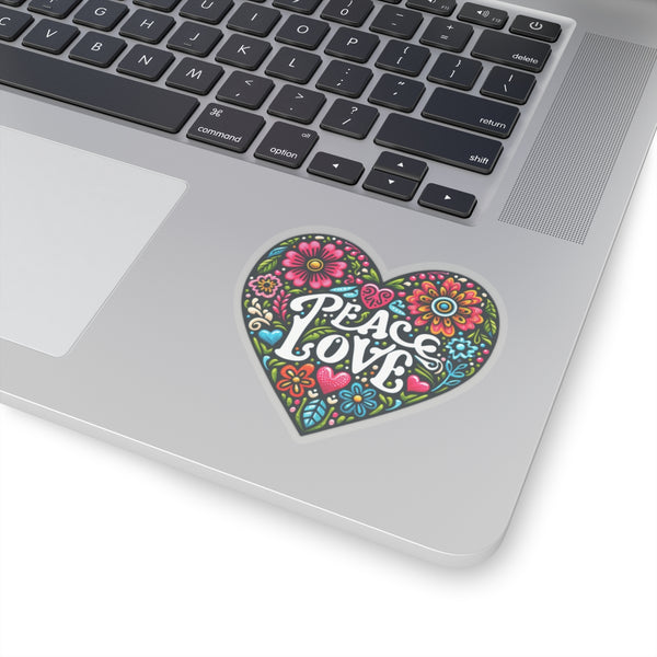 Peace & Love Kiss-Cut Stickers