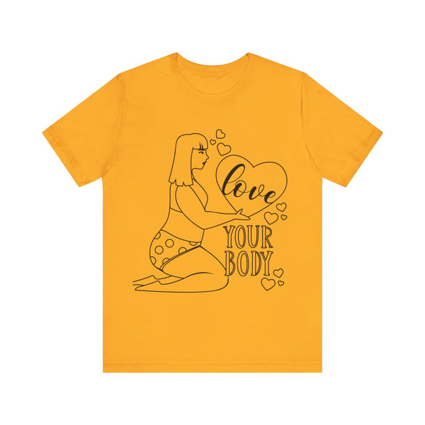 Body Positive Plus Size Woman Jersey Short Sleeve Tee T-Shirt
