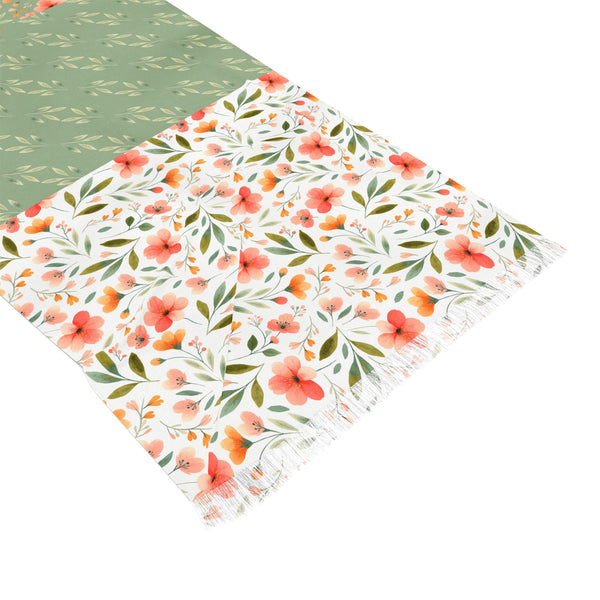 Spring Floral Woman Light Scarf