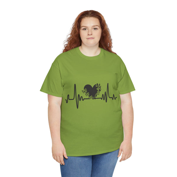 Love is Life Line Plus Size Women Heavy Cotton Tee