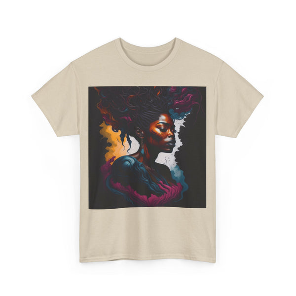 "Black Women" Woman Crewneck T-Shirt: Focus on the Good - Unisex Heavy Cotton Tee