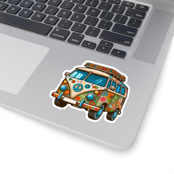 Hippie Van Kiss-Cut Stickers